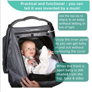 Snooze shade car seat cover